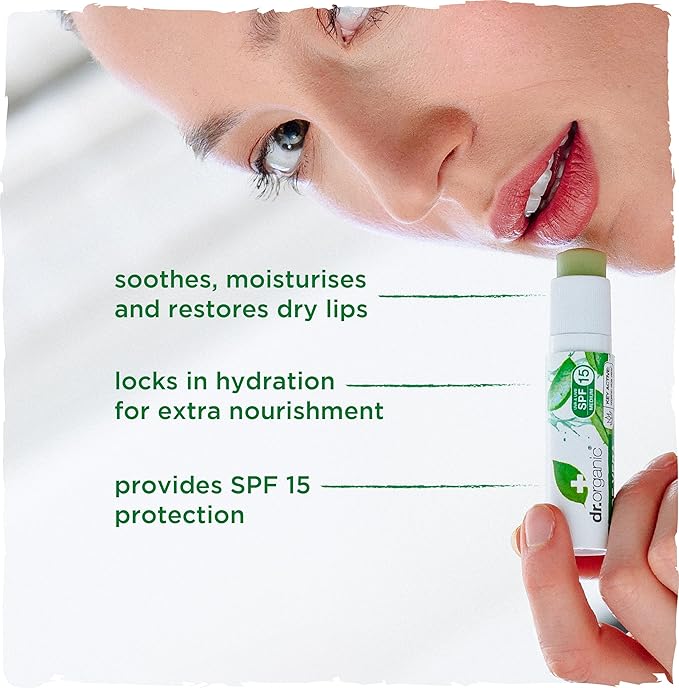 Organic Doctor Organic Aloe Vera Lip Balm, 5.7 ml