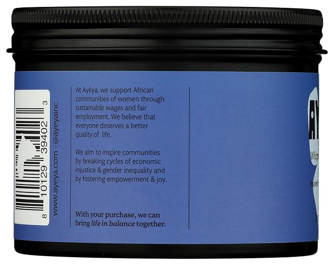 AYÉYA Whipped Shea Body Butter – Balance – Patchouli, Lavender, and Orange – Vegan Daily Moisturizer for Combination, Blemish-Prone, and Uneven Skin – Guava Seed and Shea Butter – 5 oz