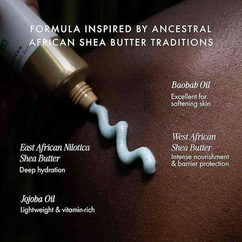 54 Thrones African Beauty Shea Butter, Intensive Dry Skin Support, Moisturizing Body Butter for Women, Moisturizing Body Cream, Locks in Moisture, Nigerian Lemongrass + South African Palmarosa, 1.7 oz