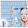 Innerest Original Derma Beauty Collagen Face Masks 36 PK Vegan Ultra Moisturizing Face Masks Skincare Sheet Masks Set for Beauty & Personal Care Korean Face Mask (Hyaluron)