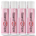 LizardLips Lip Balm SPF 15; Pack of 4 Vanilla, Natural Hydrating Moisturizing Lip Sunscreen; Smooth Classic Flavor; Fun Quirky Beach Vacation Essentials