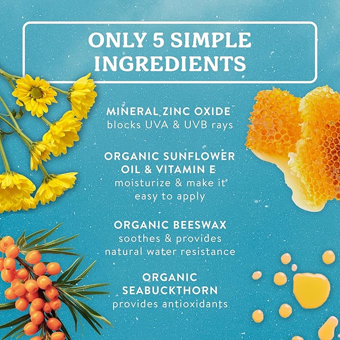 Badger Mineral Sunscreen Cream SPF 30, Zinc Oxide Sun Care, 98% Organic, Reef Safe, Water Resistant, Unscented Face and Body Sunscreen Travel Size, 2.9 fl oz, 2-Pack