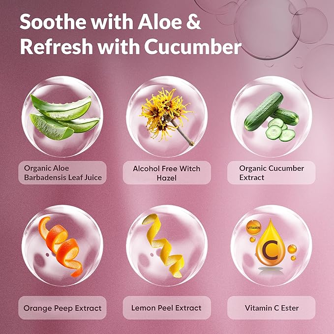 Sweet Face Minerals HYDRATING MIST Aloe & Cucumber (1 Ounce) Mineral Makeup Setting Mist Vegan Facial Moisturizer Spritz