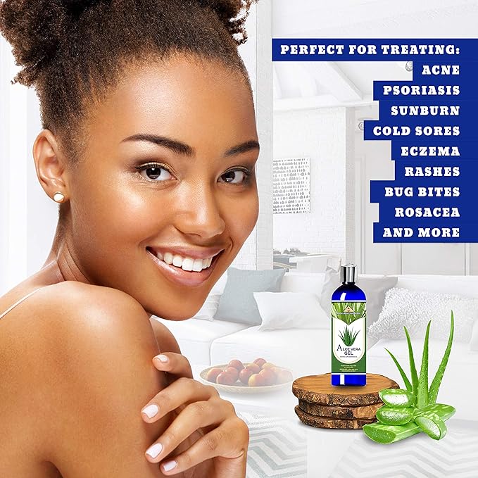 ANCIENT HEALTH REMEDIES Organic Unrefined Cold Pressed PURE ALOE GEL, Bulk Wholesale Beauty, Skin Care, Moisturizing DIY GEL For DYI Skin Products (INDIA) (16 oz)