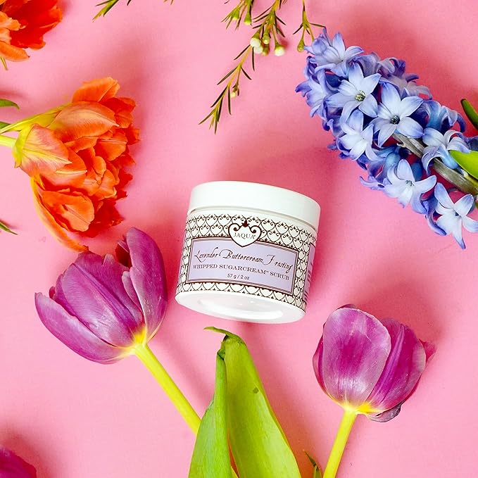 Jaqua Lavender Buttercream Frosting Travel Size Whipped Organic Sugar Scrub