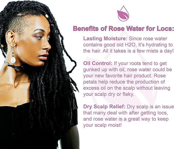 Rose Hydrosol Water, Pure Rosewater Spray Mist Bulk, Hydrating Face Toner Rose Water for Skin and Hair Linen Spray for Sheets Room Freshener Body Spray Refill By Organic Pure Oil, 32 oz