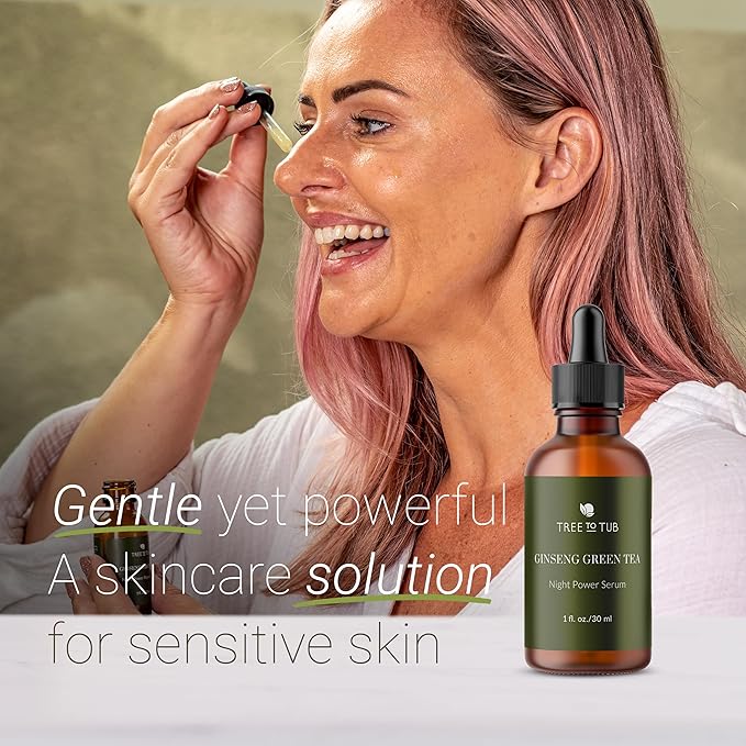 Tree To Tub Anti Aging Retinol, Vitamin C, Hyaluronic Acid Serum for Face & Wrinkles - Hydrating Facial Serum for Dry & Sensitive Skin, Night Serum for Women & Men w/Vitamin A, E, Glycolic Acid