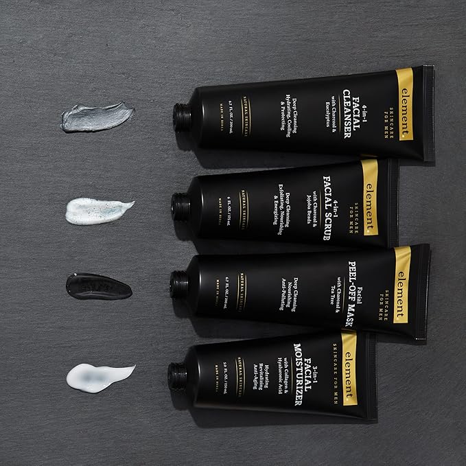 Element Charcoal & Tea Tree Peel Off Face Mask - Deep Cleansing, Dermatologist Tested, Remove Excess Dirt & Oil, Blackhead Remover Peel Off Mask - Cruelty Free Korean Skin Care For All Skin Types