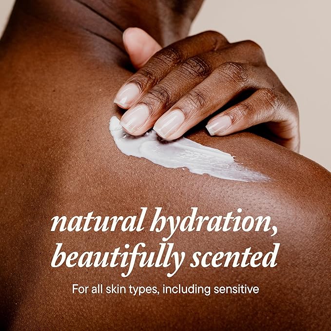 Kuumba Made Amber & Sandalwood Body Lotion, Hydrating Daily Moisturizer with Shea Butter & Botanical Oils, Vegan, 6.75 Oz