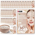 Innerest Original Derma Beauty Collagen Face Masks 36 PK Vegan Ultra Moisturizing Face Masks Skincare Sheet Masks Set for Beauty & Personal Care Korean Face Mask (Oat)