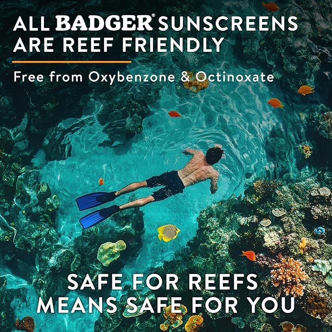 Badger Mineral Daily and Face Sunscreen Combo, SPF 30 Lightweight Organic Mineral Sunscreens with Zinc Oxide, Hydrating Everyday Sunscreen Lotions for Face & Body, Vegan & Unscented, 2-Pack