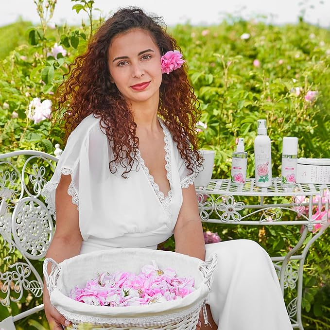 Essences Bulgaria | Organic Rose Floral Water 4.7 Fl Oz | 140ml | Rosa damascena | 100% Pure and Natural | Anti-Age Refreshing Beauty Mist | Alcohol-Free | Makeup Remover | Hydrating | Vegan