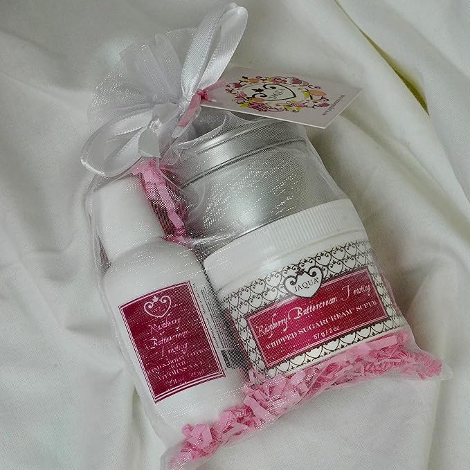 Jaqua Raspberry Buttercream Frosting Whipped Organic Sugar Scrub