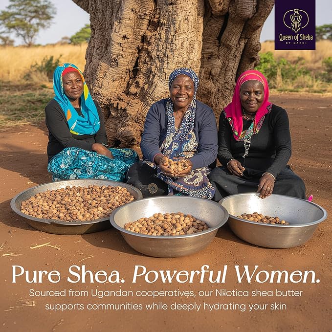 African Shea Butter Raw Organic Unrefined Shea Butter for Face 8 Oz Multi-Scents Box - Organically Certified USDA for All Skin Types Body and Hair Moisturizing Skincare