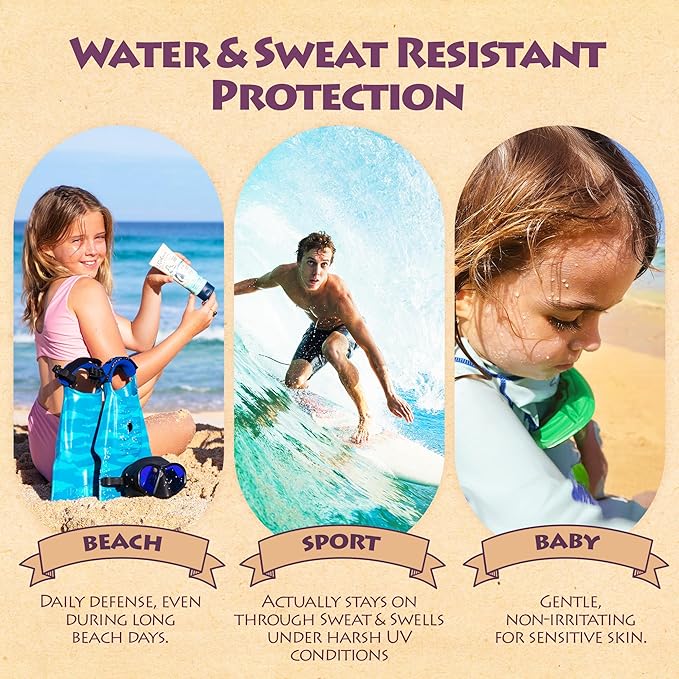 Kokua Sun Care Hawaiian Sunscreen Reef Safe SPF 50 | 3 oz | Zinc Oxide | Mineral Sunscreen | Face & Body | Moisturizing Sun Protection | Water Resistant | Chemical Free | Natural Ingredients