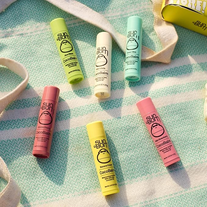 Sun Bum Cocobalm Aloe Wave - Hydrating Lip Balm With Coconut Oil and Aloe Vera - 0.15 oz Stick