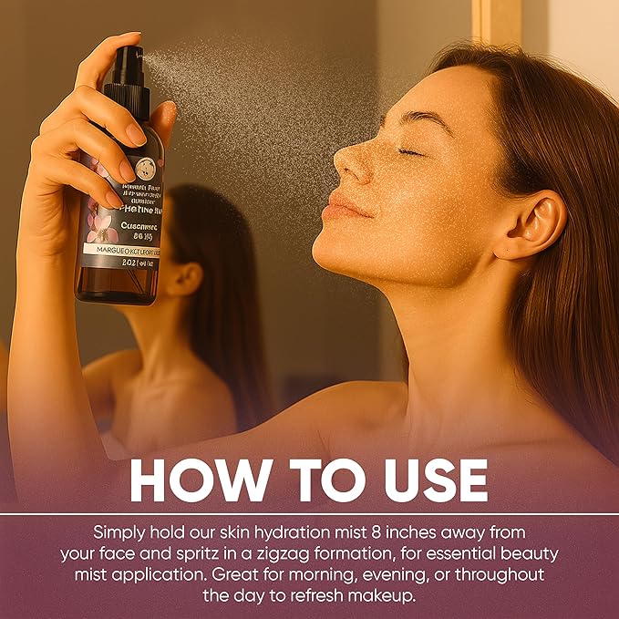 Sweet Face Minerals HYDRATING MIST Aloe & Cucumber (4 Ounce) Mineral Makeup Setting Mist Vegan Facial Moisturizer Spritz
