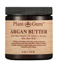 Argan Butter 4 oz. 100% Pure Raw Fresh Natural Cold Pressed. Skin Body and Hair Moisturizer, DIY Creams, Balms, Lotions, Soaps.