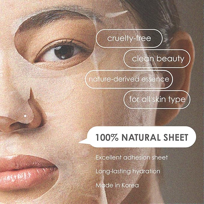 Innerest Original Derma Beauty Collagen Face Masks Skincare 12 PK Hydrating & Moisturizing Honey Face Mask Skin Care Sheet Masks Set for Beauty & Personal Care Korean Face Mask