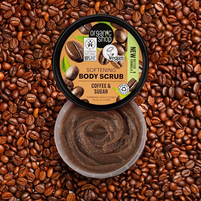 Organic Shop Body Scrub Natural Brazilian Coffee and Sugar 250 ml/8.5 Fl Oz (Pack of 1)