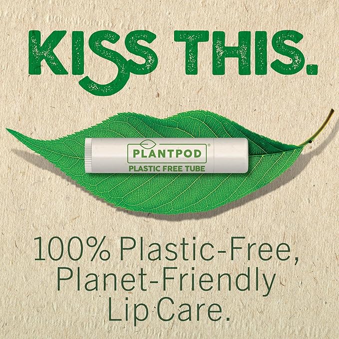 Eco Lips Pure & Simple Raspberry, Coconut and Vanilla Organic Lip Balm 9-Pack (0.15 oz.) - 100% Natural. 100% Plastic-Free Packaging | Made in USA & Cruelty Free