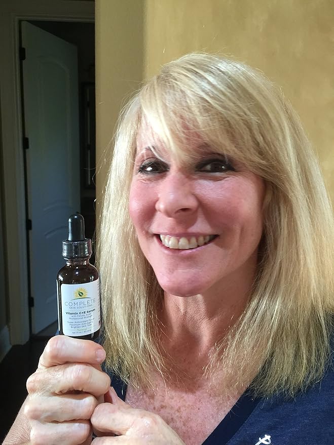 Natural Vitamin C E Serum with Ferulic and Hyaluronic Acid 1 oz