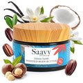 Saavy Naturals Whipped Body Butter - Made with Organic Shea Butter, Essential Body Care & Dry Skin Moisturizer for Women, Velvety Rich Cream Texture, Naturally Scented - Tahitian Vanilla, 4 oz