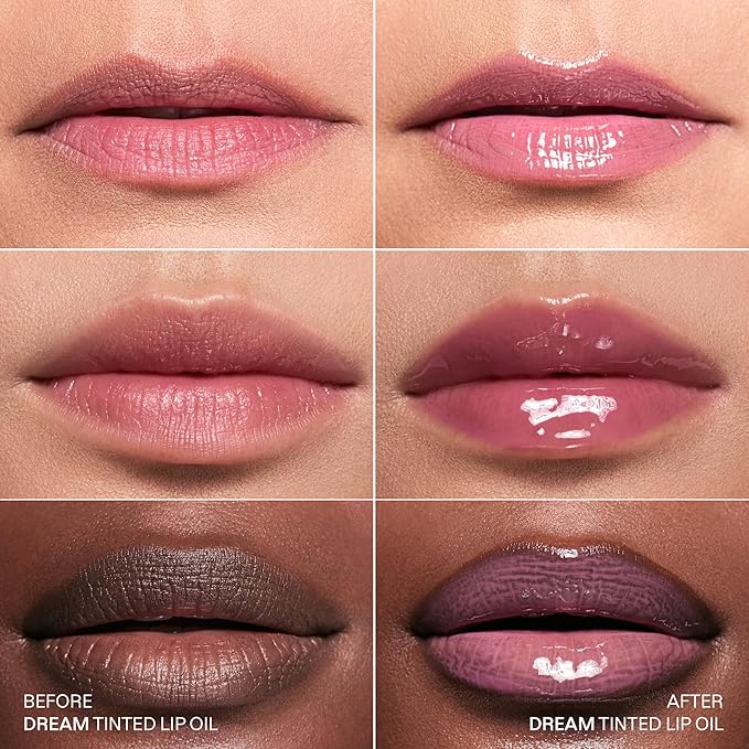 Karuna Skin - Tinted Lip Oil, Soothing & Moisturizing Lip Products with Peptides, Antioxidants, Hydrating Flattering Vegan Lip Tint (Dream)