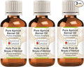 Greenwood Essential Pure Apricot Kernel Oil (Prunus armeniaca) Cold Pressed (Pack of Three) 100ml X 3 (10 oz)