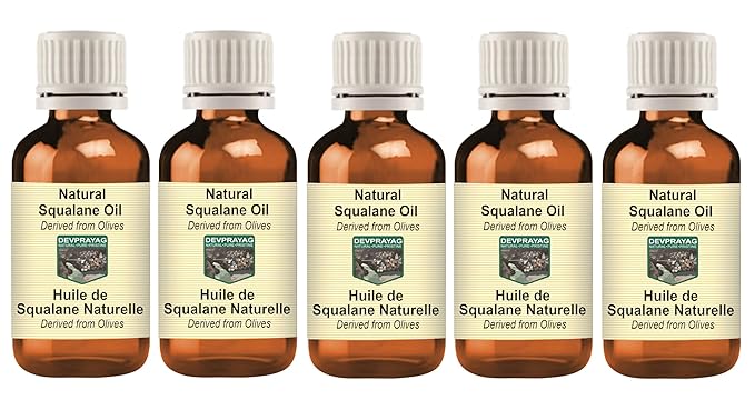 Natural Squalane Oil (derived from Olives) (Pack of Five) 100mlx5 (16.9 oz)